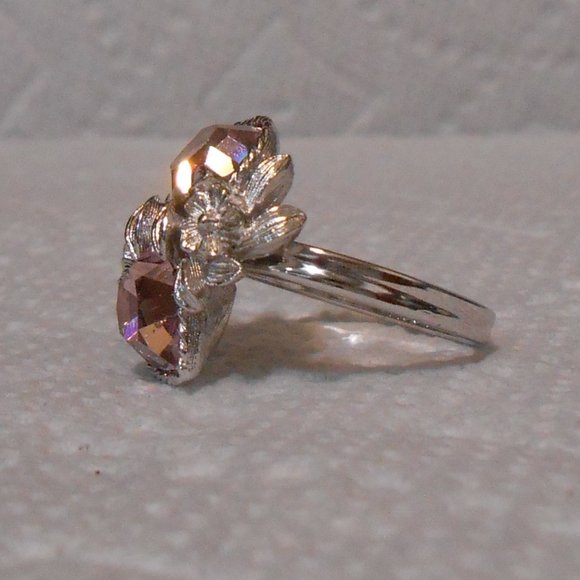 1972 Vintage June Sarah Coventry Love Story Ring Adjustable Size - Picture 7 of 10